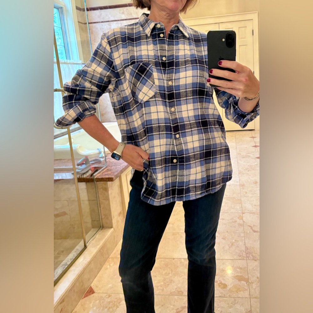 JCrew classic flannel button down